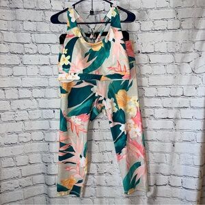 Old Navy Two Piece Activewear Set Sports Bra Matching Leggings Size XL